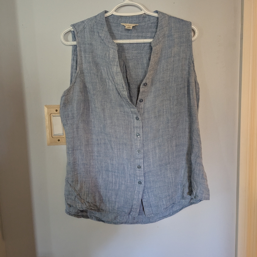 Weatherproof Vintage Blue Sleeveless Top